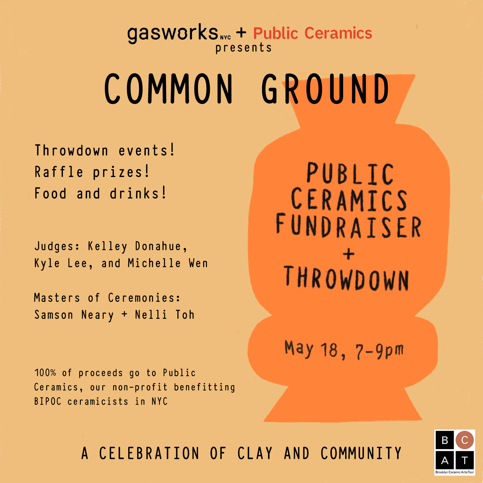 Public Ceramics Fundraiser + Throwdown