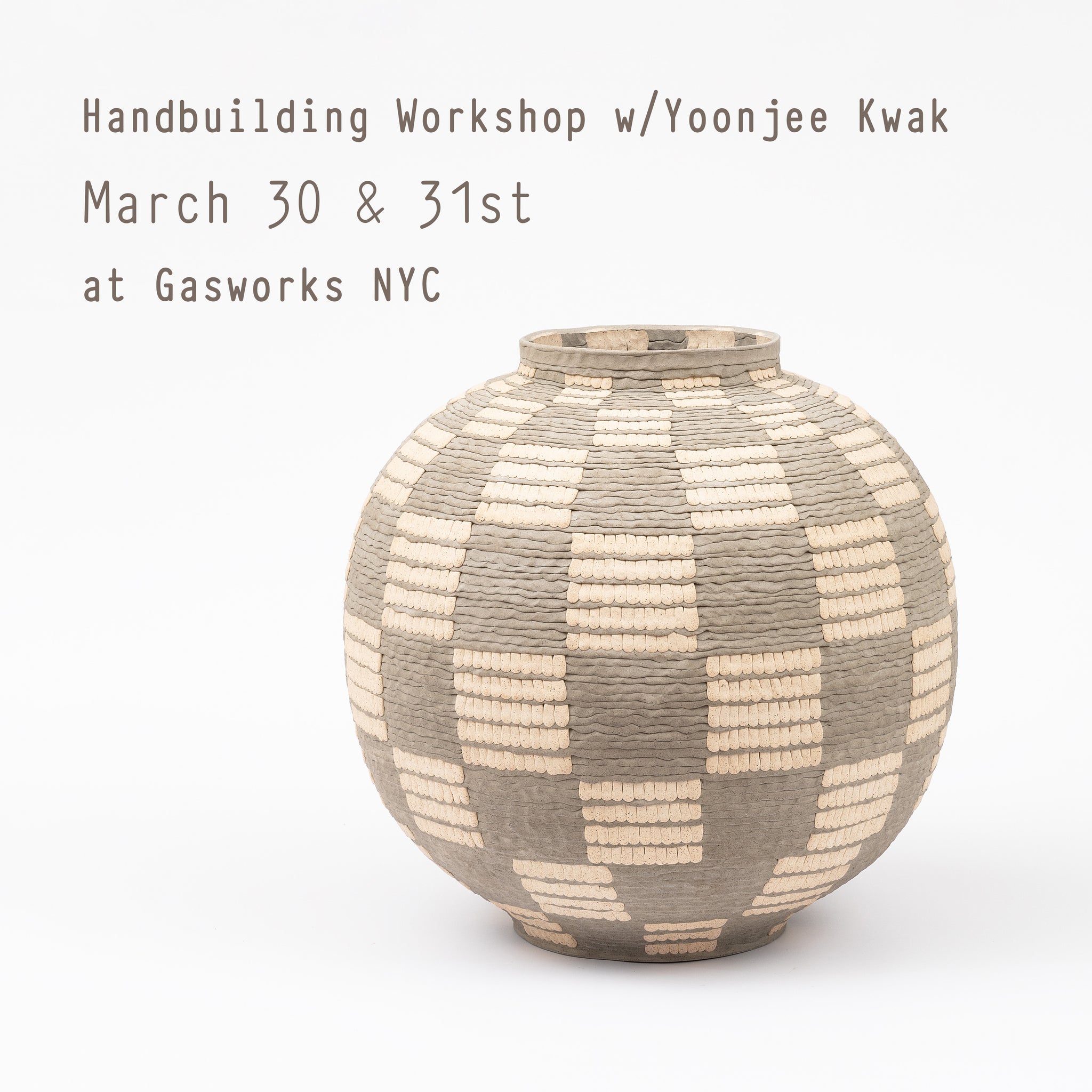 Handbuilding Workshop w/Yoonjee Kwak